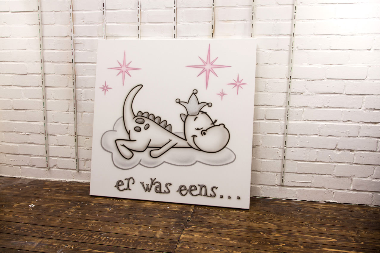 Draakje schilderij