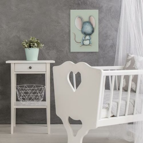 Canvas print muisje situatie